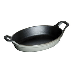 6-inch, Oval, Mini Gratin Baking Dish, Graphite Grey