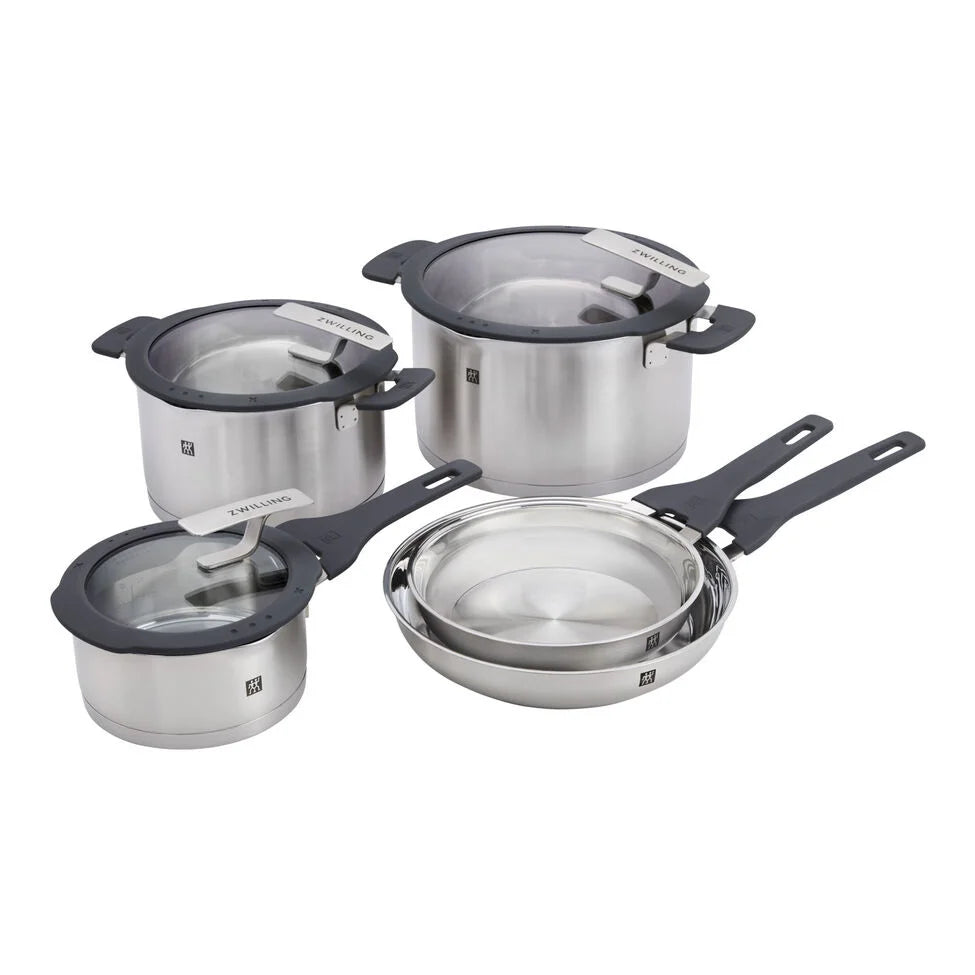 8-pc, Stainless Steel, Pots And Pans Set