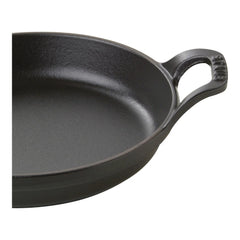 7.5-inch, Round, Gratin Baking Dish, Black Matte