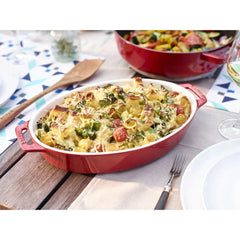 12.25 inch, Oval, Baking Dish, Cherry