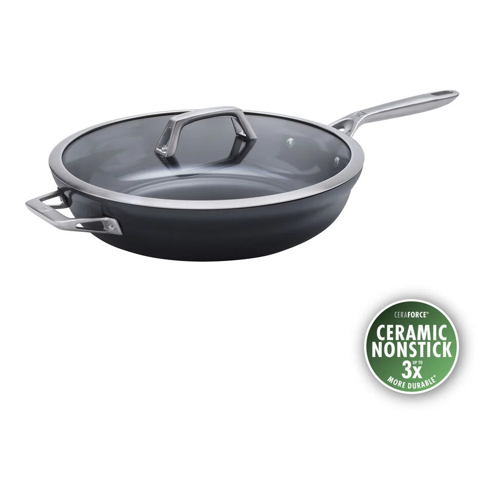 5 qt, Aluminum, Hard Anodized Ceramic Nonstick Deep Fryer Ceramic Coating