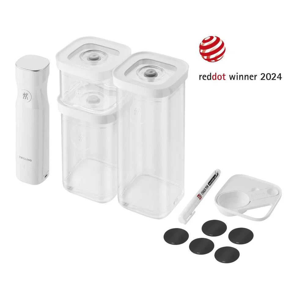 CUBE Vacuum Starter Set, S / 6-pc, transparent-white