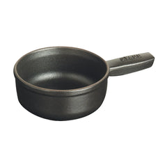 0.375 qt, Mini Cheese Fondue Pot, black matte