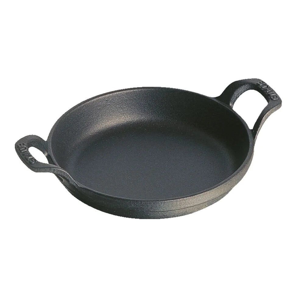 4.5-inch, Round, Mini Gratin Baking Dish, Black Matte