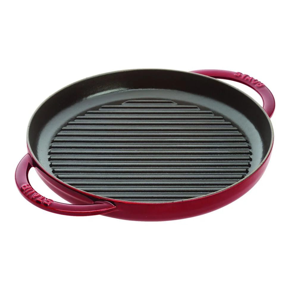 10-inch, Round Double Handle Pure Grill, grenadine