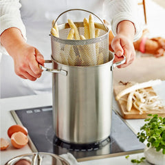 4.8 qt Asparagus/Pasta Cooker Set, 18/10 Stainless Steel