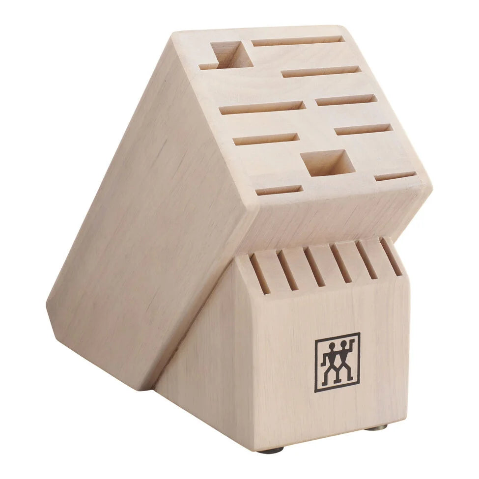 Ash, TWIN Solid White Knife Block Empty