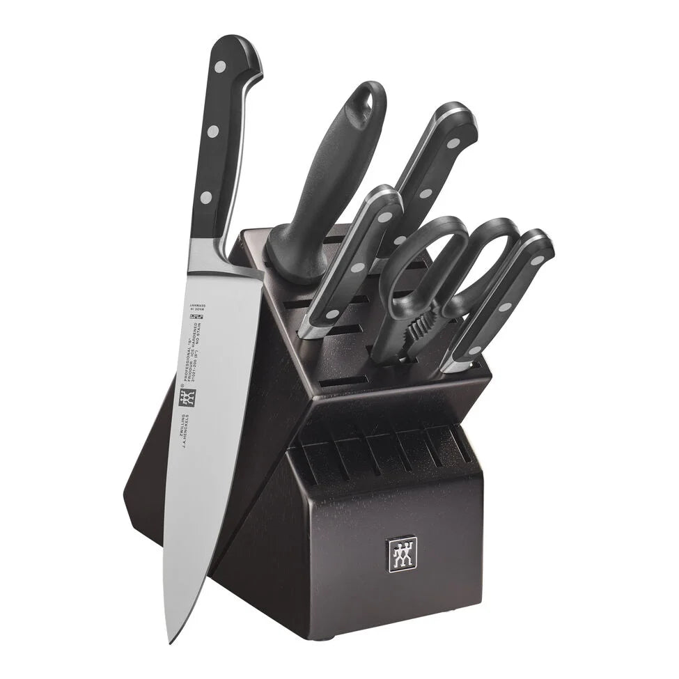7-pc, Knife block set, black matte