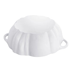 3.5 qt, Pumpkin, Dutch Oven With Stainless Steel Knob, Pure-white