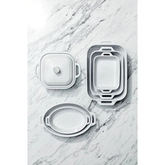 2-pc, Oval Baking Dish Set, white