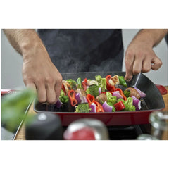 12-inch, Cast Iron, Square, Grill Pan, Cherry