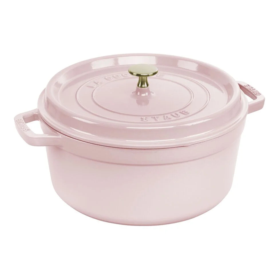 5.5 qt, Round, Dutch Oven, Pink Peony