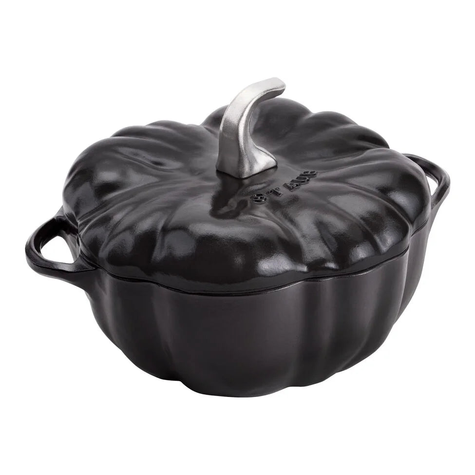 3.5 qt, Pumpkin, Dutch Oven With Stainless Steel Knob, Black Matte