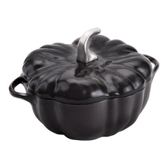 3.5 qt, Pumpkin, Dutch Oven With Stainless Steel Knob, Black Matte