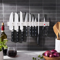 10-pc, Set with 17.5" stainless magnetic knife bar