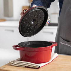 4 qt, Round, Dutch Oven, Cherry