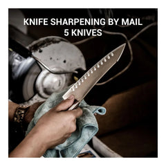 Knife Aid Professional Knife Sharpening by Mail, 5 knives