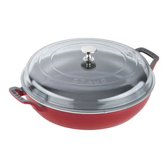 3.5 qt, Braiser With Glass Lid, Cherry