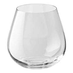 6-pc Whisky/Stemless Red Glass
