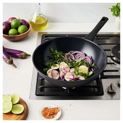 12-inch, Aluminum, Wok Titanium-reinforced Ceramic Non-stick Coating