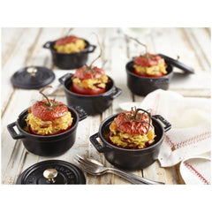 0.25 qt, Mini Round Dutch Oven, black matte