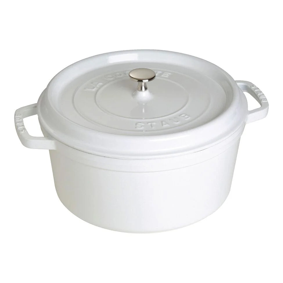 7 qt, Round, Dutch Oven, Pure-white