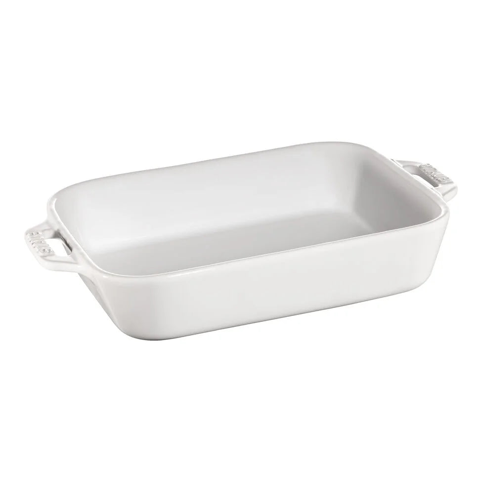 7.5-x 6.5-inch, Rectangular, Baking Dish, White