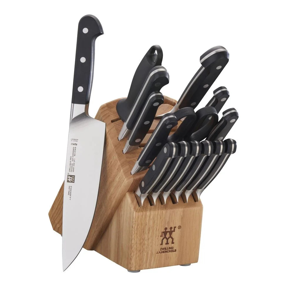16-pc, Knife block set, natural