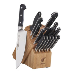 16-pc, Knife block set, natural
