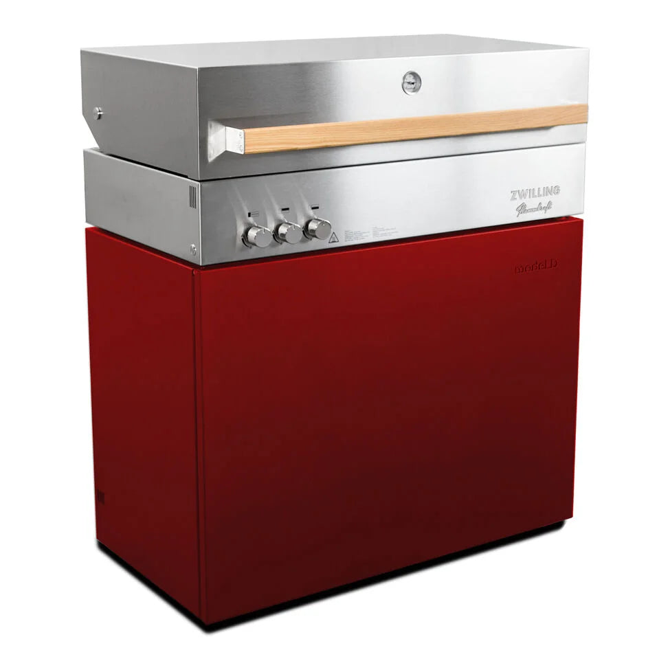 Propane gas grill, ruby