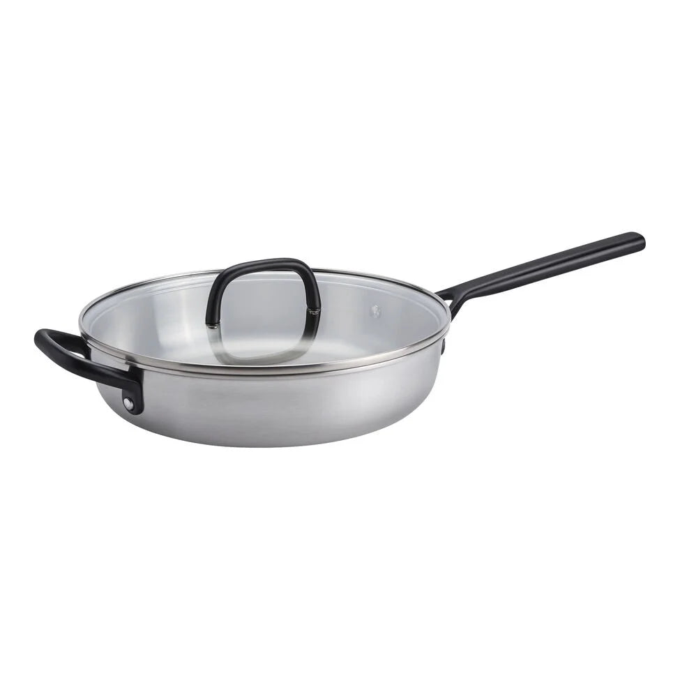 4 qt, Stainless Steel, Saute Pan With Lid