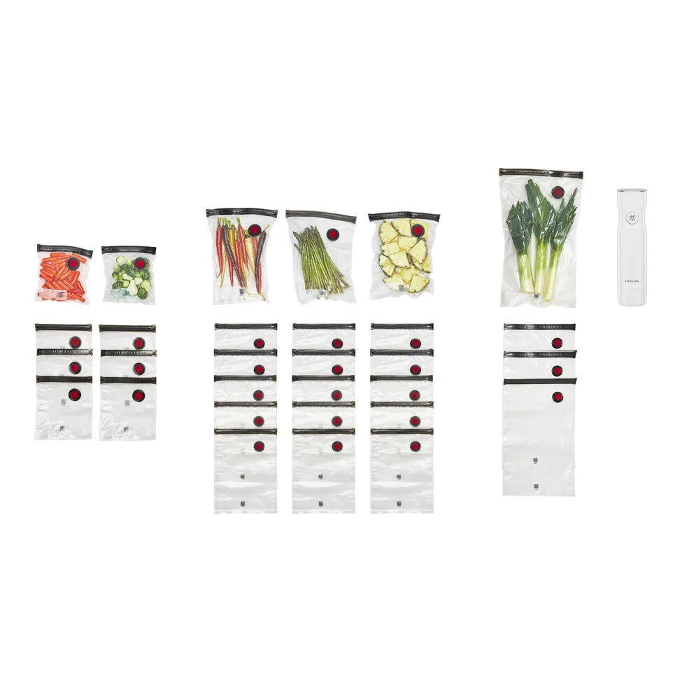 S/M/L Mixed Bag Set with Vacuum Pump , 30-pc
