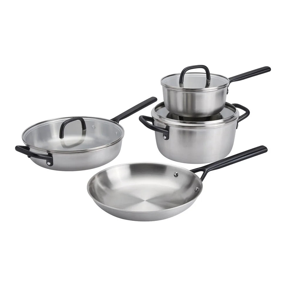 7-pc, Stainless Steel, Cookware Set