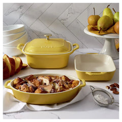 4-pc, Mixed Baking Dish Set, citron