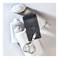 3-pc Leather Manicure Pedicure Set With Compact Nail Clippers