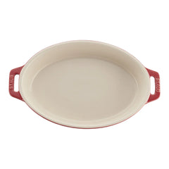 2-pc, Oval Baking Dish Set, cherry