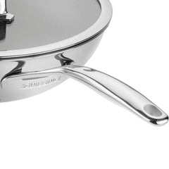 12-inch, 18/10 Stainless Steel, Wok With Lid Ceramic Hybrid