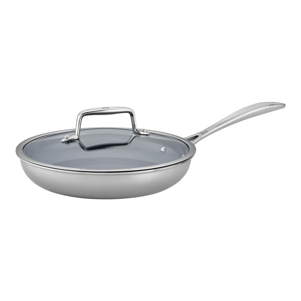 2-pc, Stainless Steel, Ceramic Coating, Non-stick, Fry Pan With Lid Set