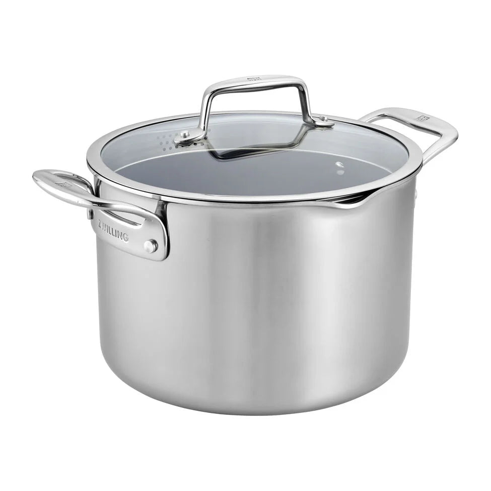 8 qt, Ceramic Coating, Non-stick, Stainless Steel Stock Pot