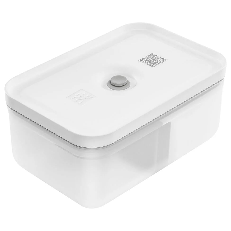 L, Vacuum Lunch Box, Plastic, Semitransparent-grey