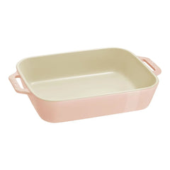 2-pc, Rectangular Baking Dish Set Macaron, light pink