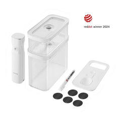 CUBE Vacuum Starter Set, M / 5-pc, transparent-white