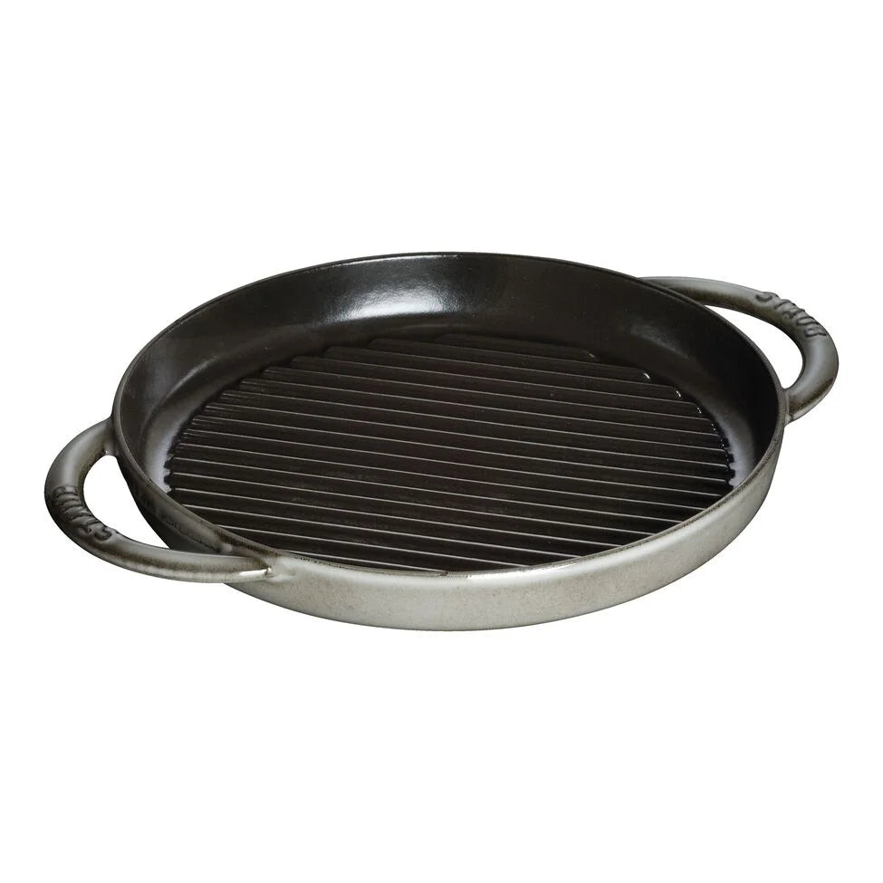 10-inch, Round Double Handle Pure Grill, graphite grey