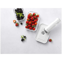 S/M/L / 3-pc, Vacuum Container Set, Glass, Grey