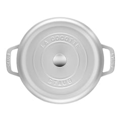 7 qt, Round, Dutch Oven, Pure-white