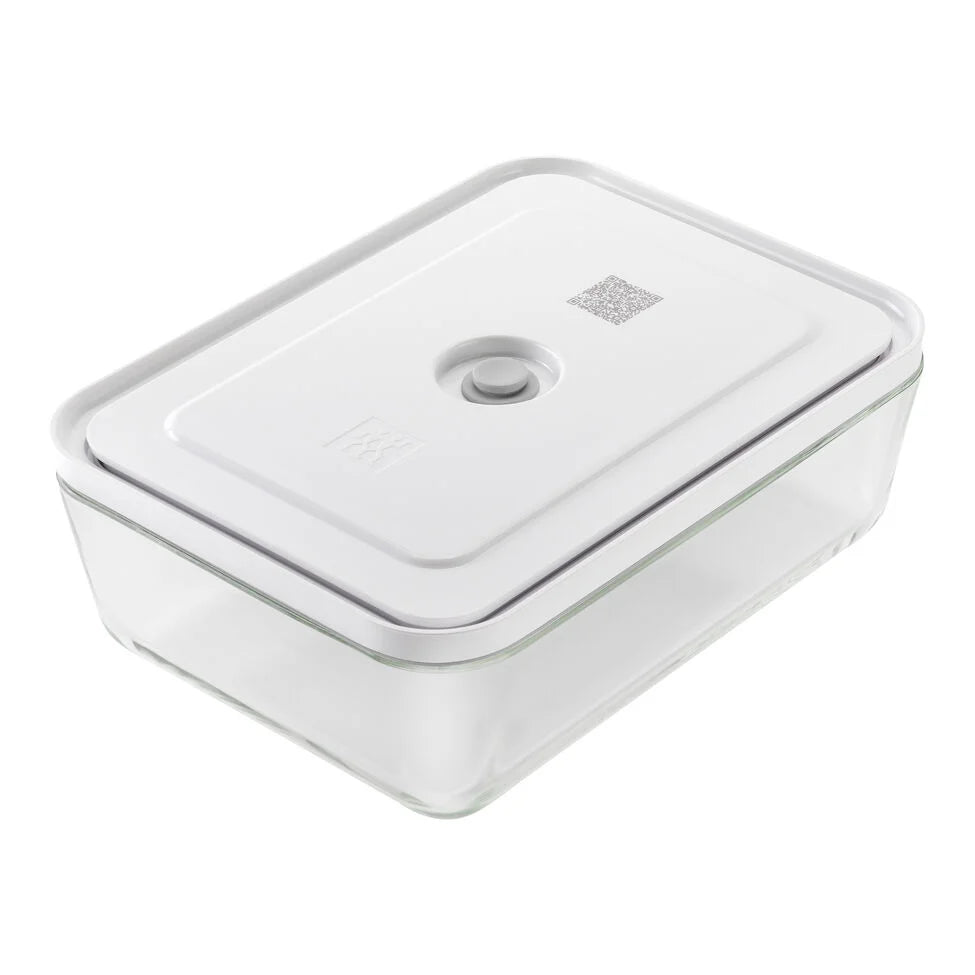 Vacuum Fridge Container, Glass, Grey