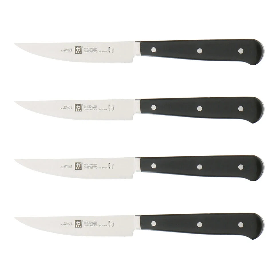 4-pc, Porterhouse Steak Knife Set In Beechwood Box