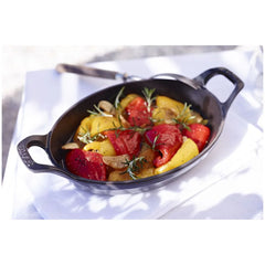 6-inch, Oval, Mini Gratin Baking Dish, Graphite Grey