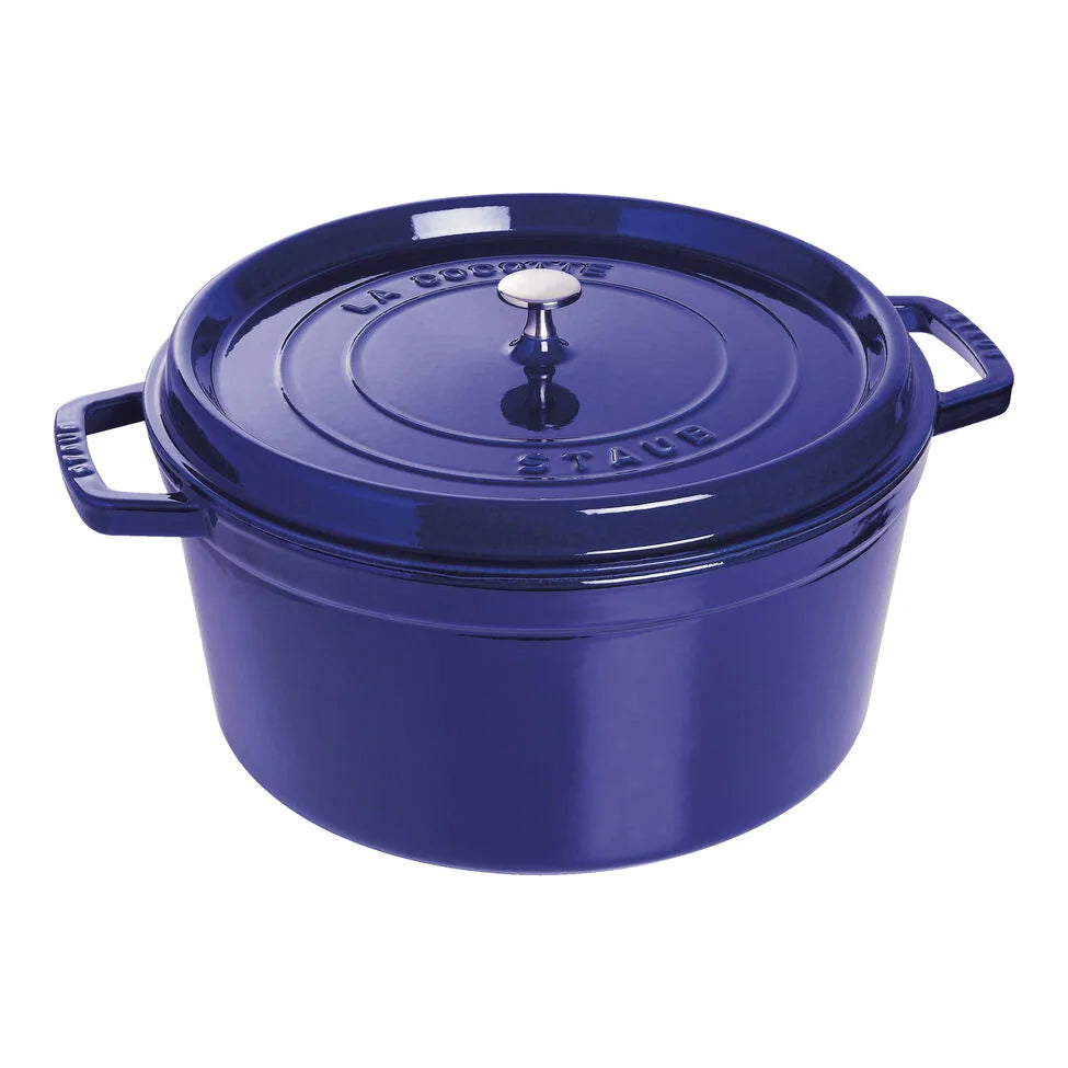 9 qt, Round, Dutch Oven, Dark Blue