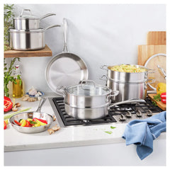 12-pc, Stainless Steel, Cookware Set
